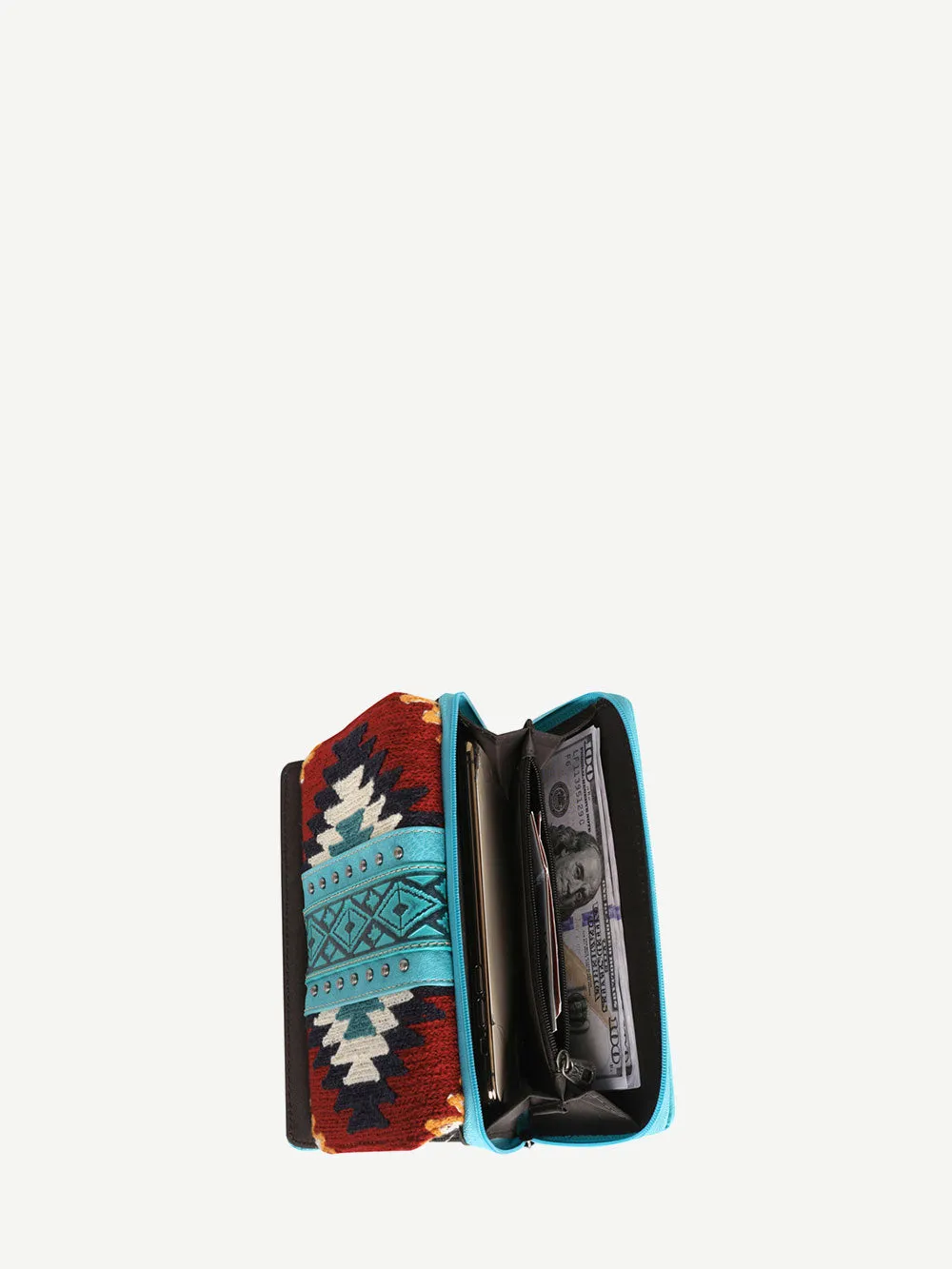 Montana West Embossed Aztec Tapestry Wallet