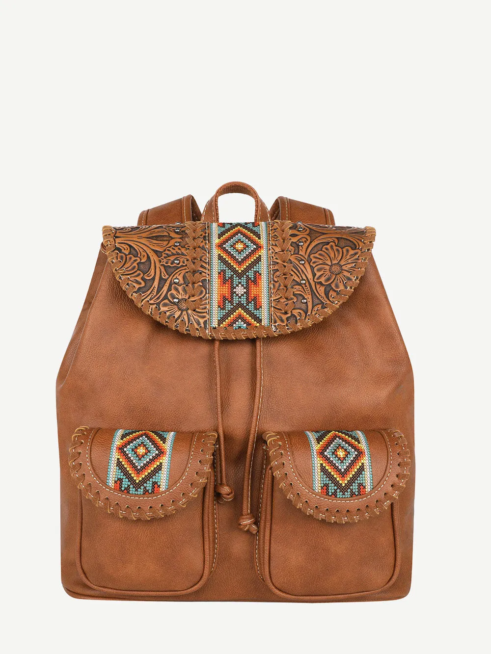 Montana West Floral Tooling Aztec Backpack