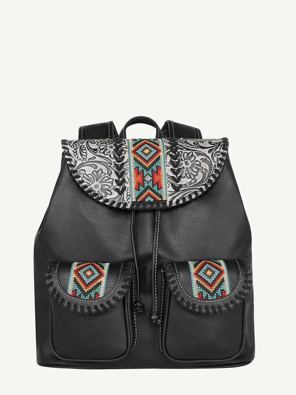 Montana West Floral Tooling Aztec Backpack