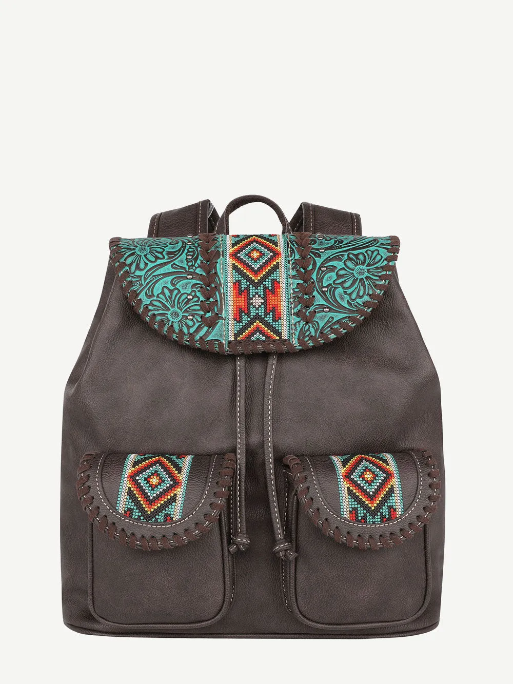 Montana West Floral Tooling Aztec Backpack