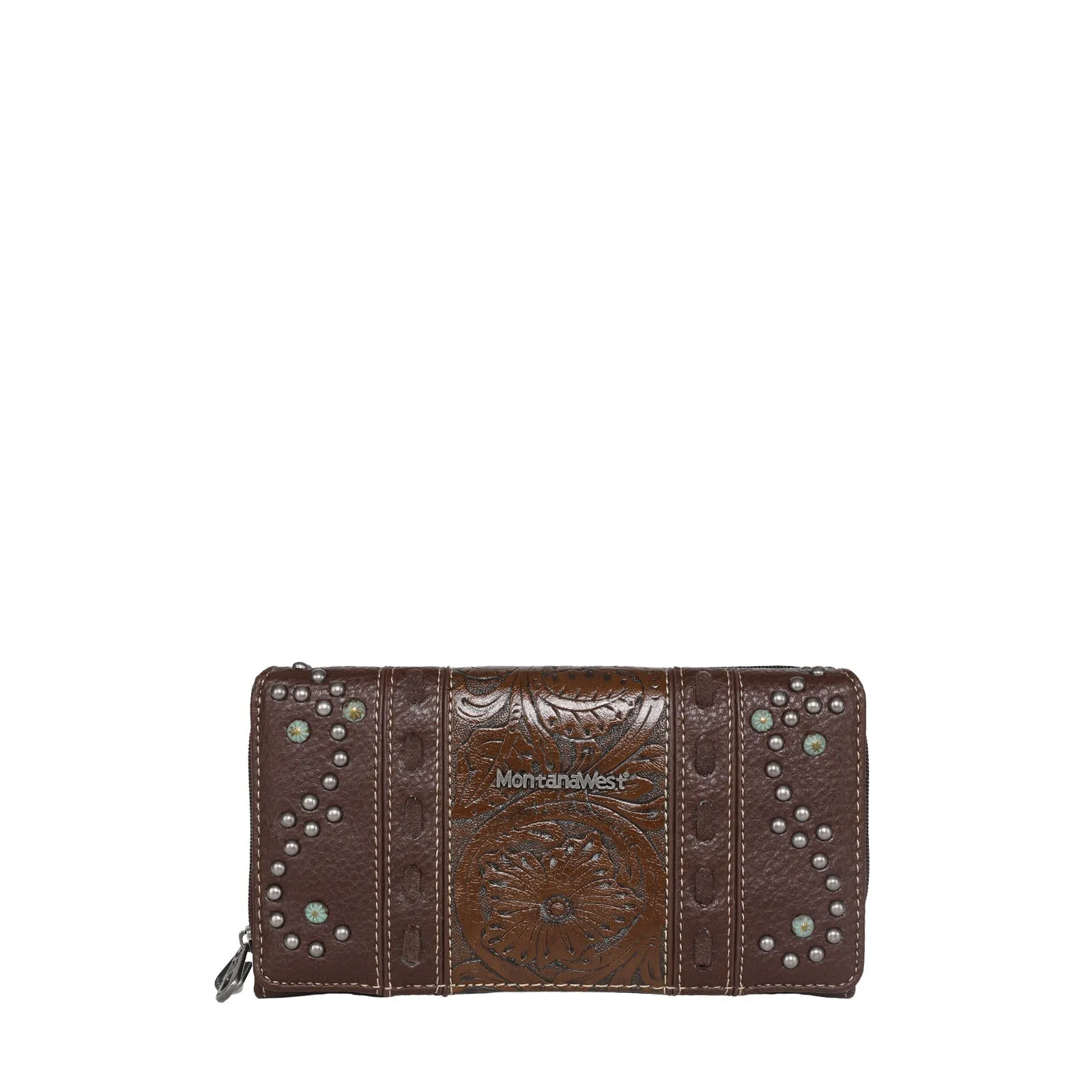 Montana West Vintage Floral Embossed Wallet