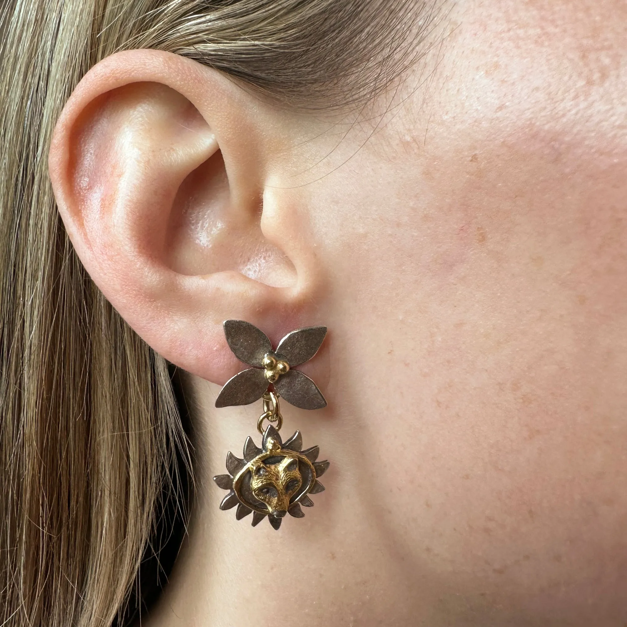 Mountain Ghost Lupa Earrings