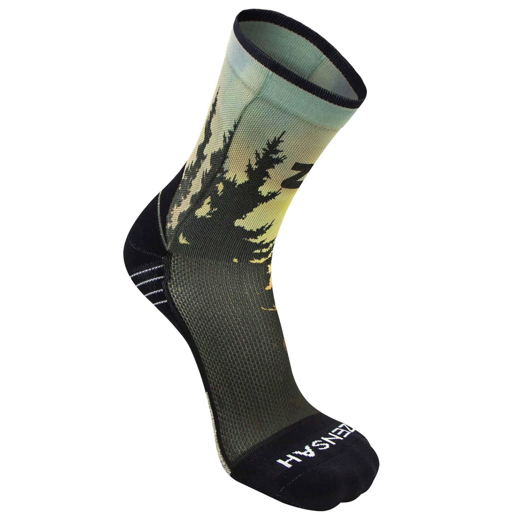 Mountain Sunset Socks (Mini-Crew)