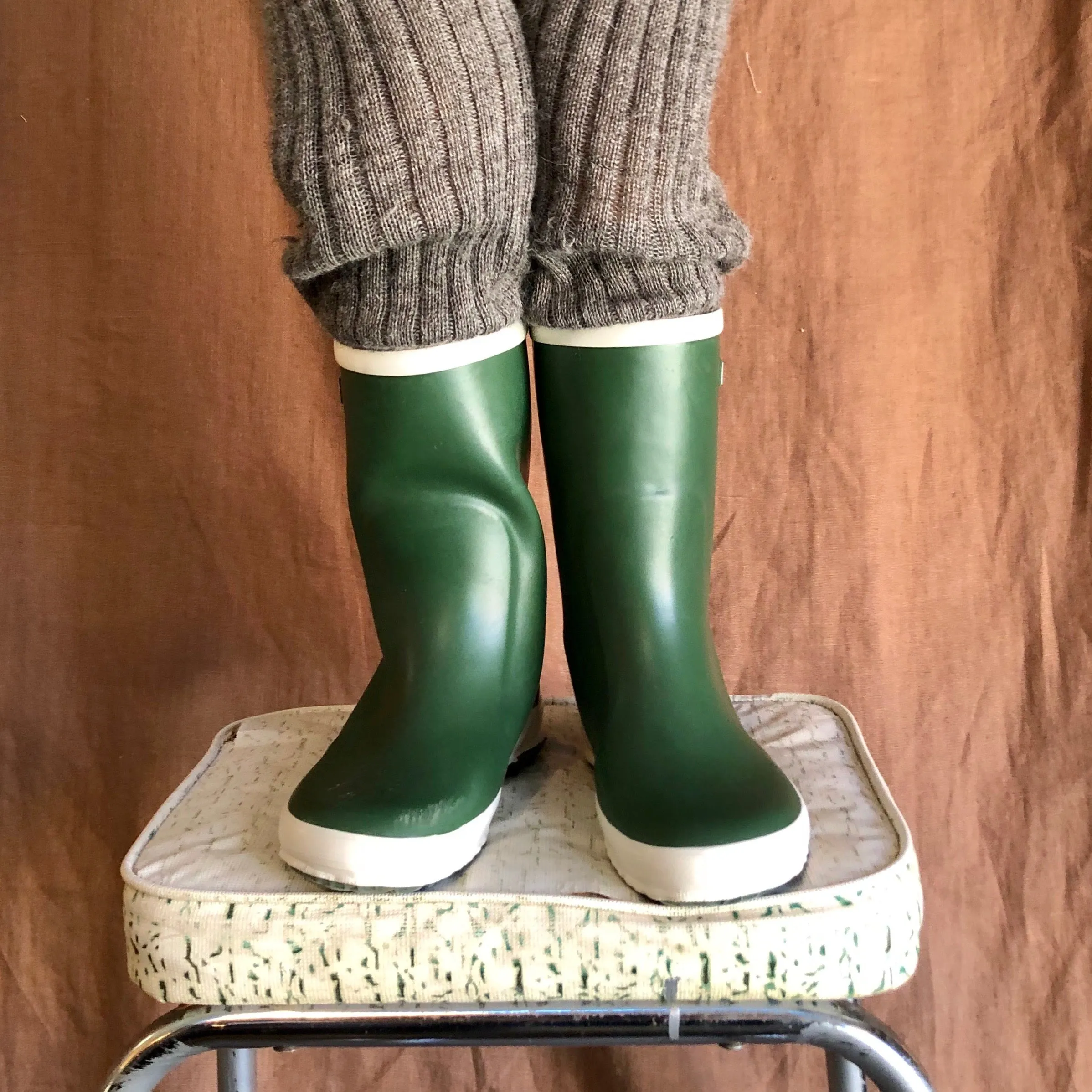 Natural Rubber Gumboots - Forest Green (21, 27 only) *Last ones for now