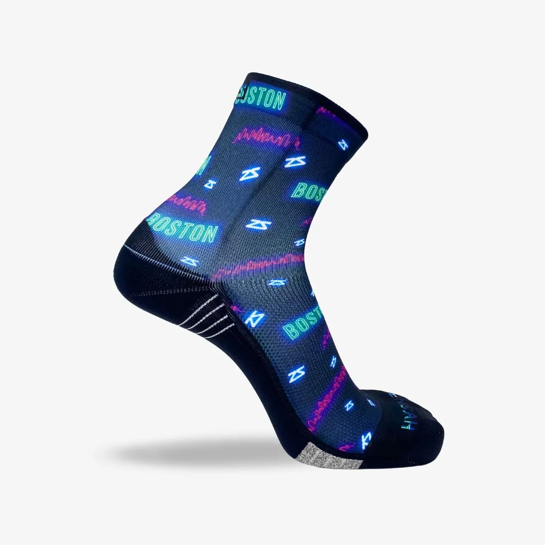 Neon Boston Socks (Mini-Crew)