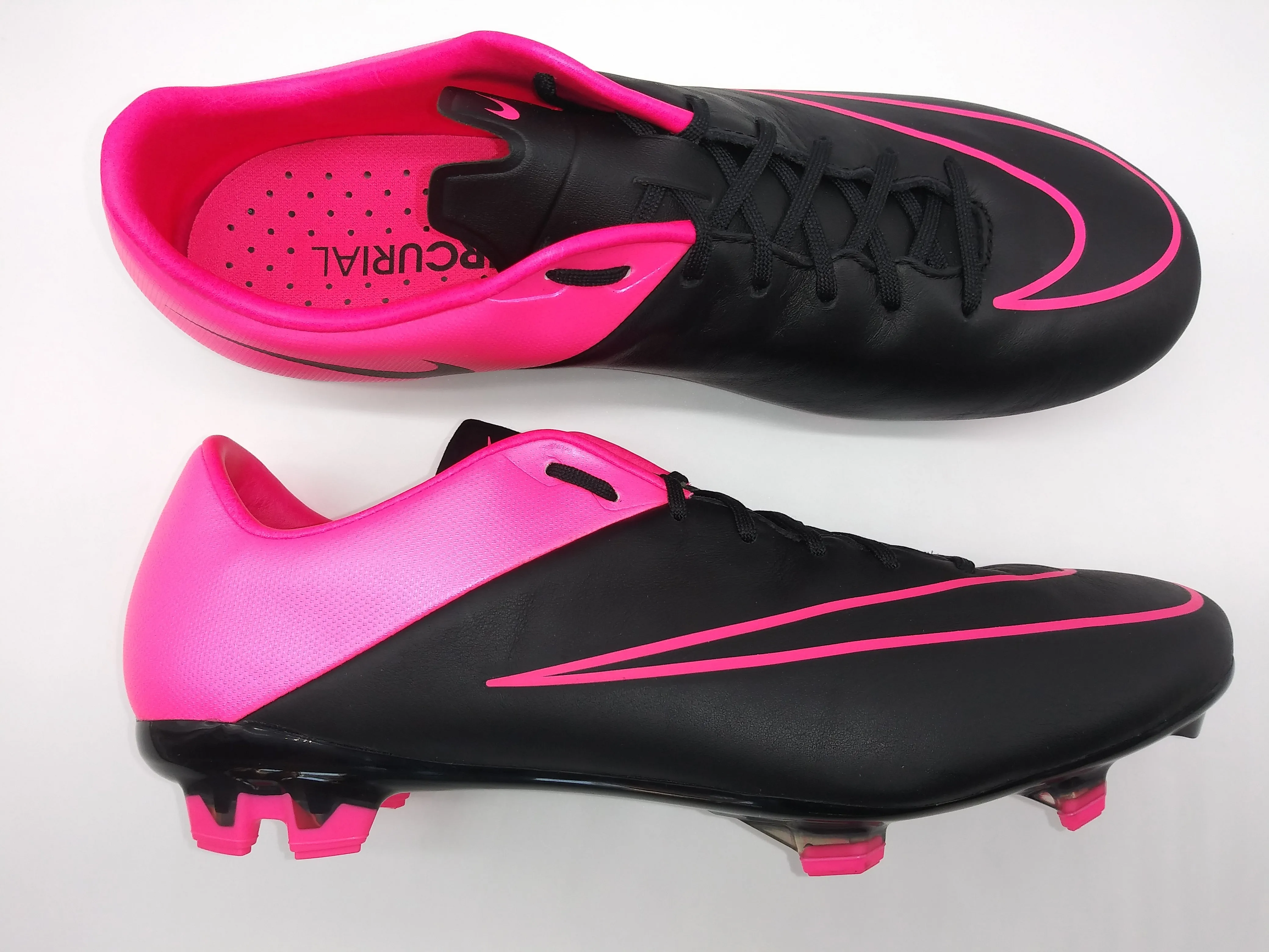 Nike Mercurial Veloce II Leather FG Black Pink