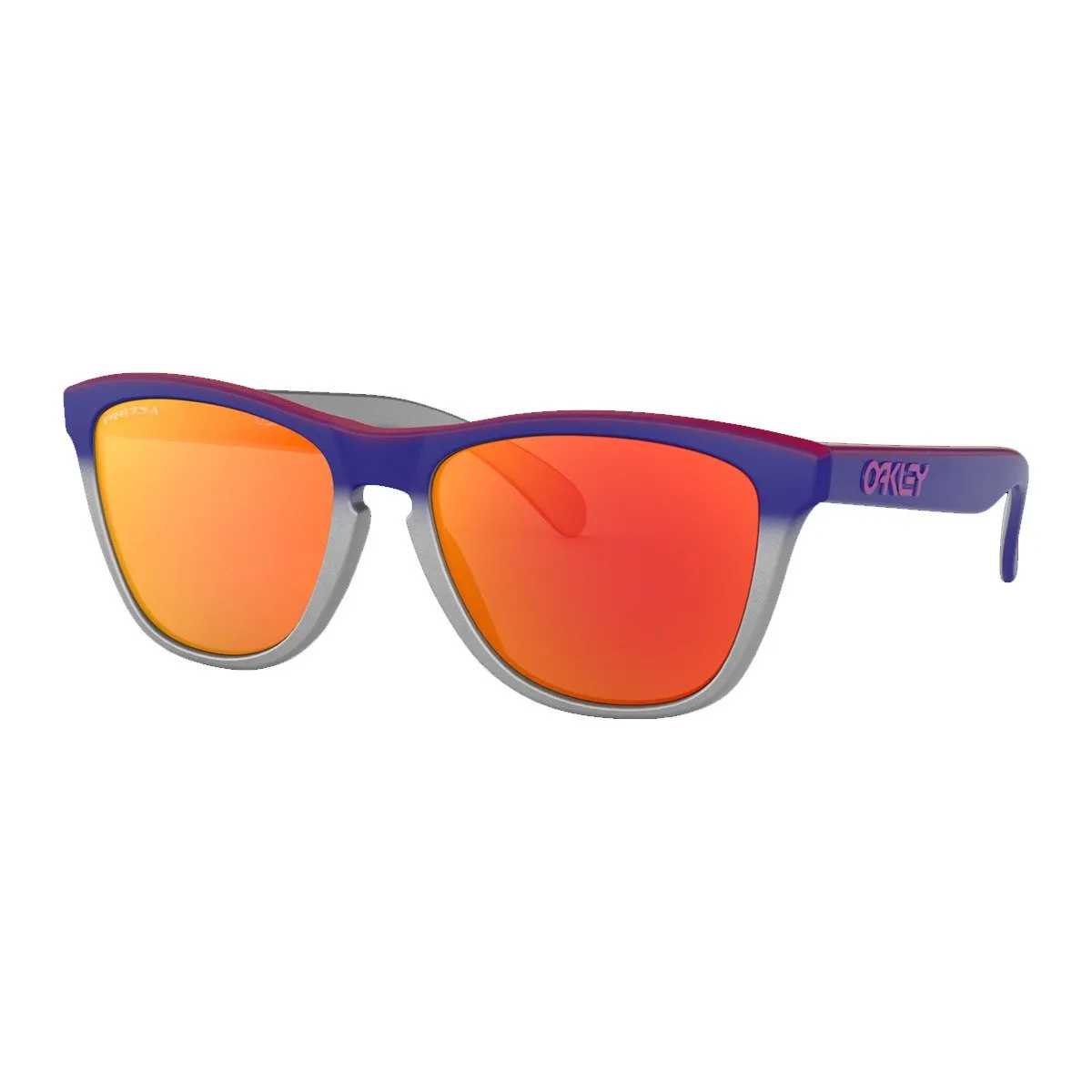 Oakley Frogskins Splatterfade Collection (A) Sunglasses Pink Blue Fade/PRIZM Ruby