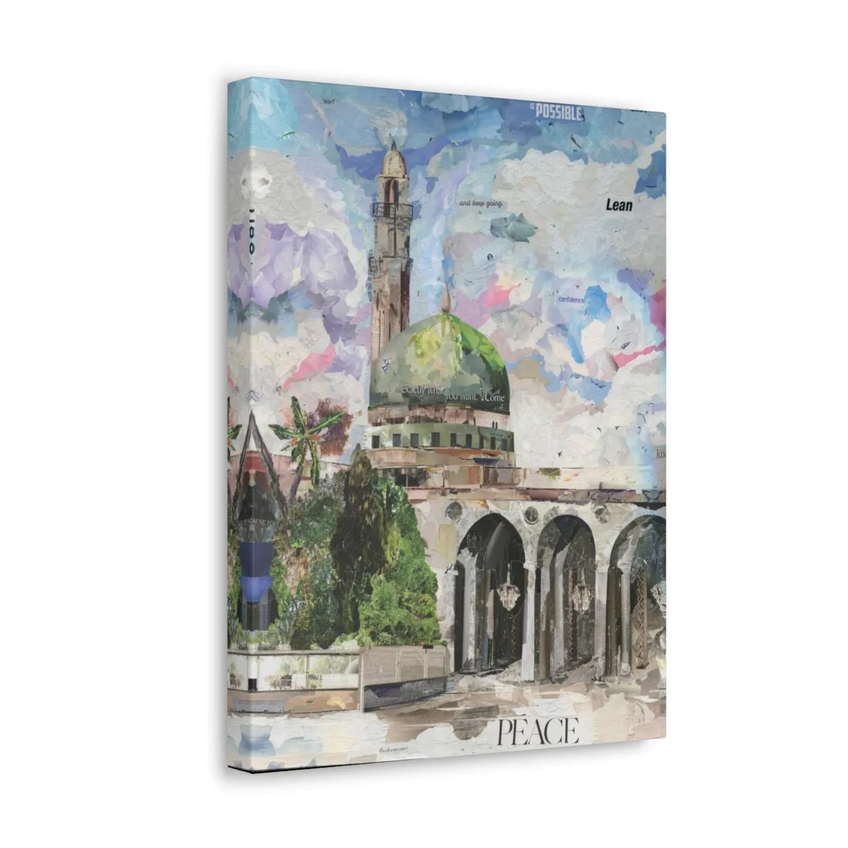 Old School Madina, Quality Canvas Wall Art Print, Ready to Hang Wall Art Home Decor