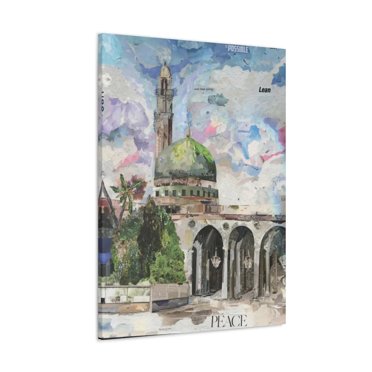 Old School Madina, Quality Canvas Wall Art Print, Ready to Hang Wall Art Home Decor