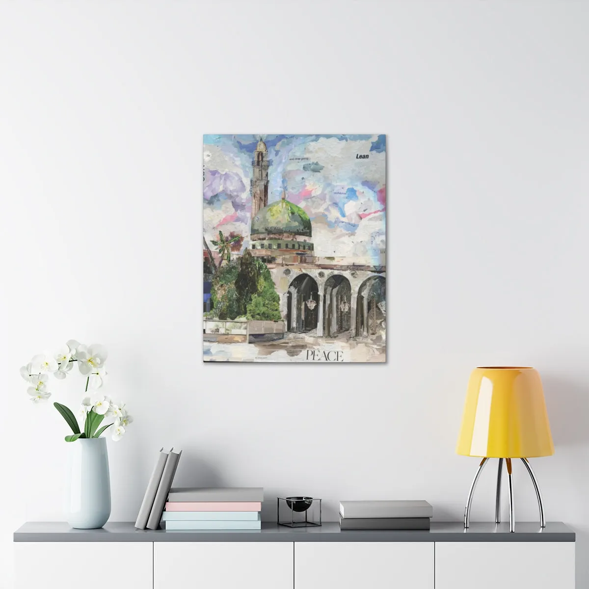 Old School Madina, Quality Canvas Wall Art Print, Ready to Hang Wall Art Home Decor