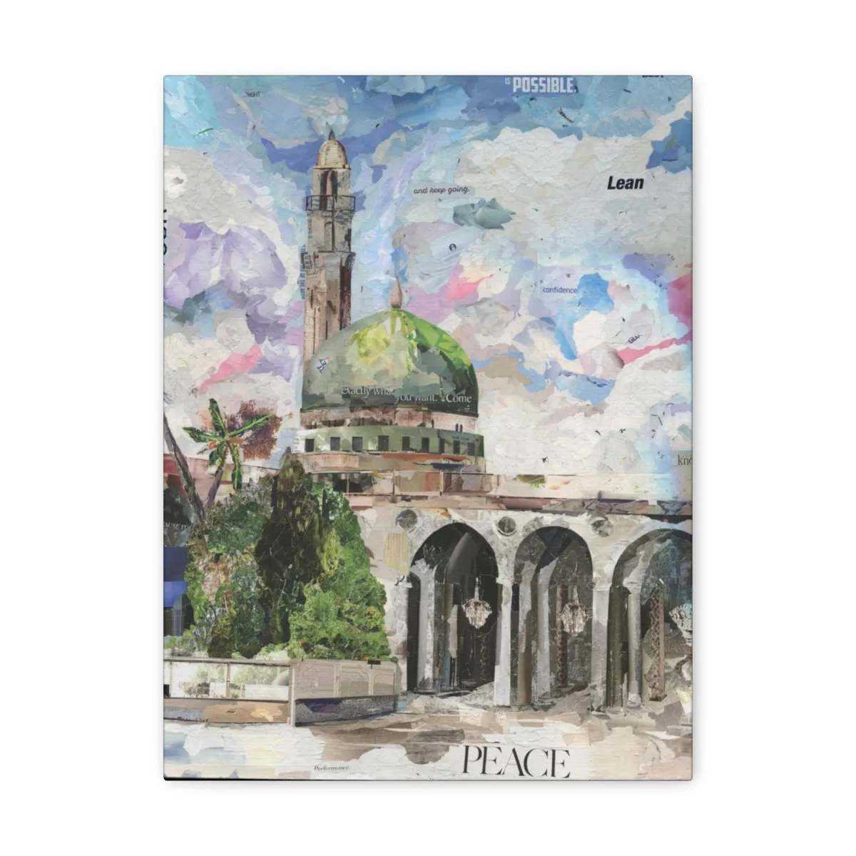 Old School Madina, Quality Canvas Wall Art Print, Ready to Hang Wall Art Home Decor