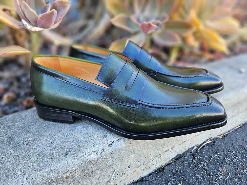 Patina Finished Penny Loafer