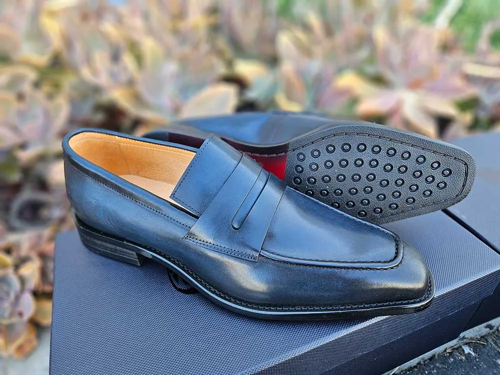 Patina Finished Penny Loafer