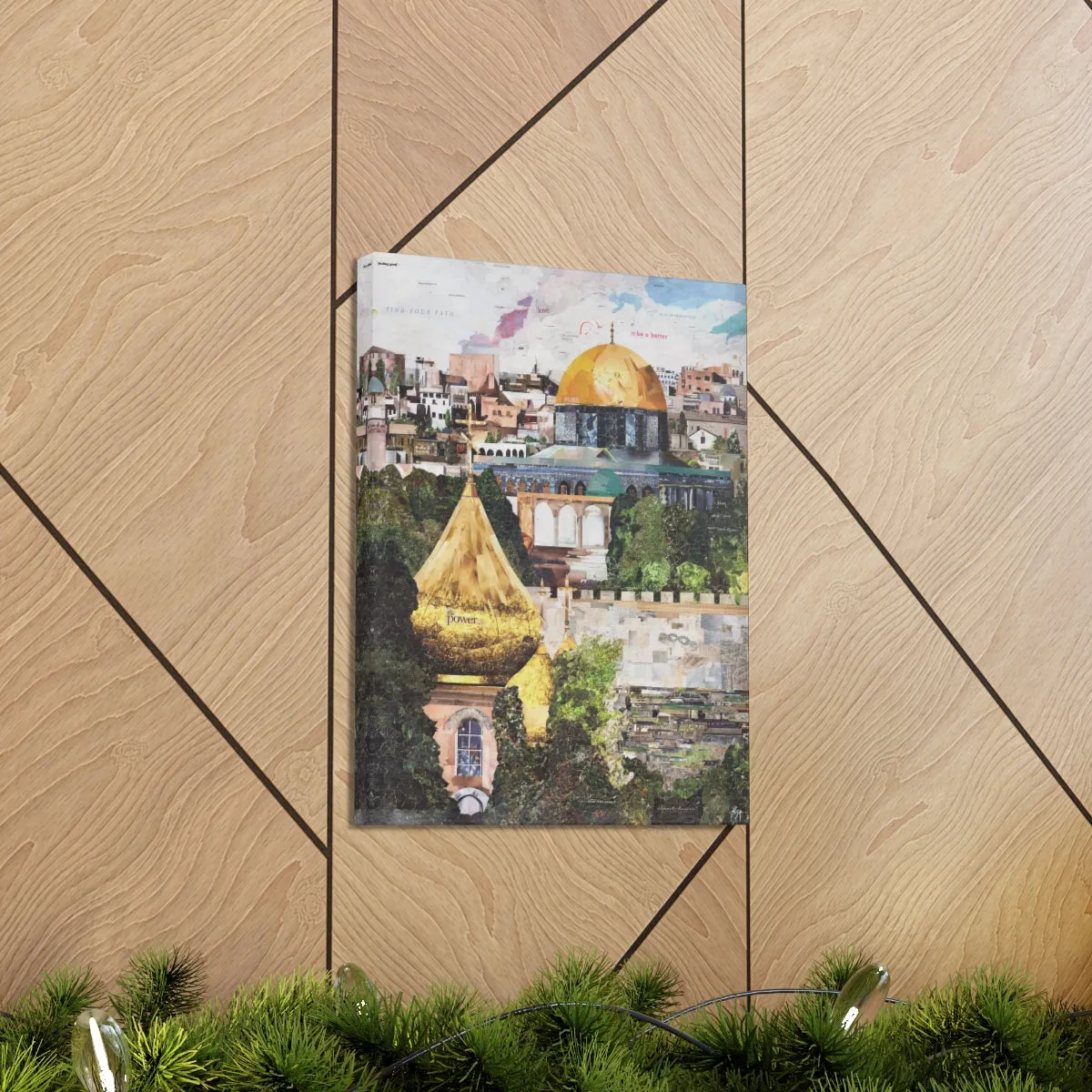 Peace in Jerusalem, Quality Canvas Wall Art Print, Ready to Hang Wall Art Home Decor