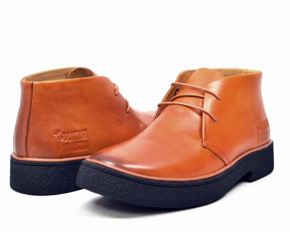 Playboy Chukka Boot Leather | Dual Fit Technology | Textured Rubber Sole