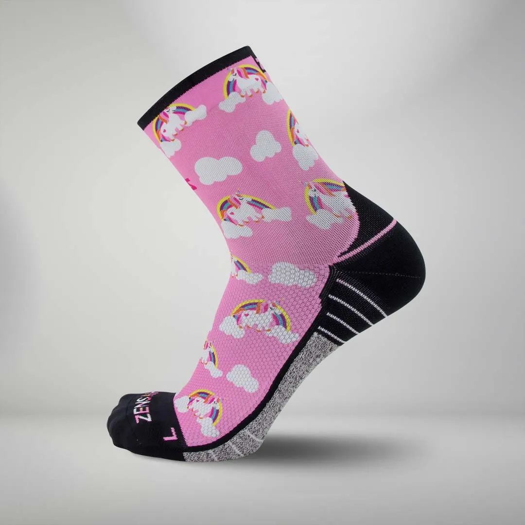 Rainbow Unicorns Socks (Mini-Crew)