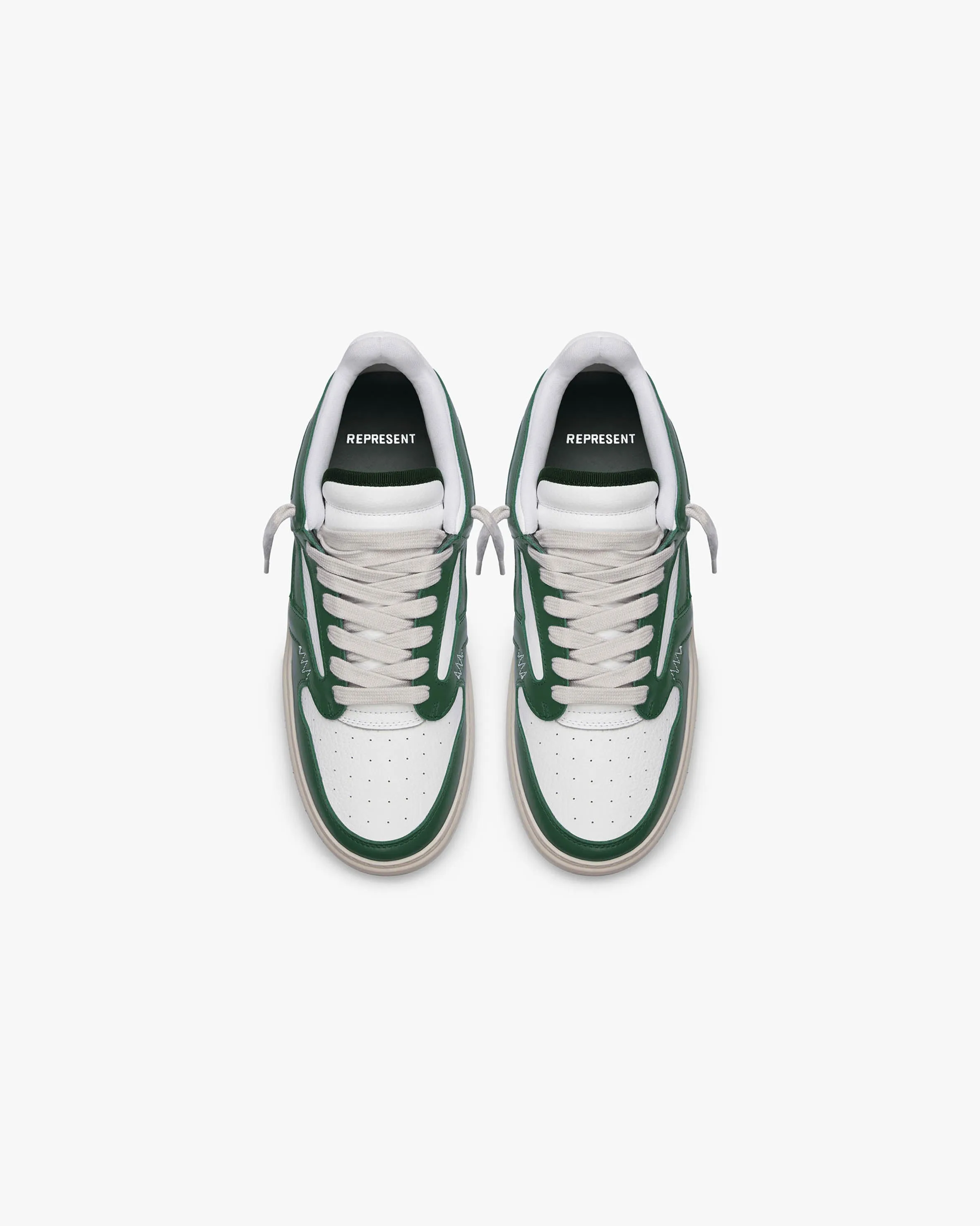 Reptor Low - Racing Green Flat White