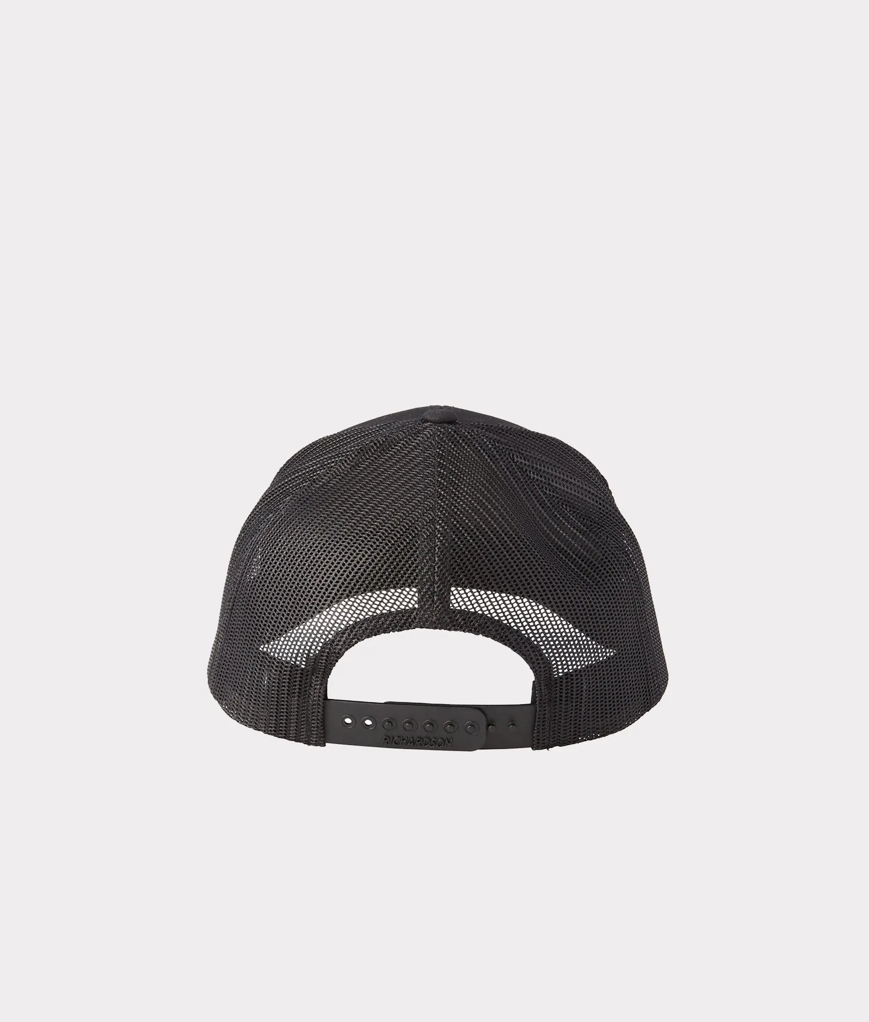 Round Leather Patch Cap :: Black