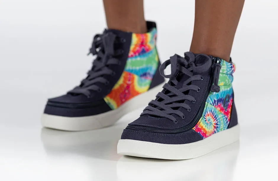 SALE - Navy Tie Dye BILLY Street High Tops