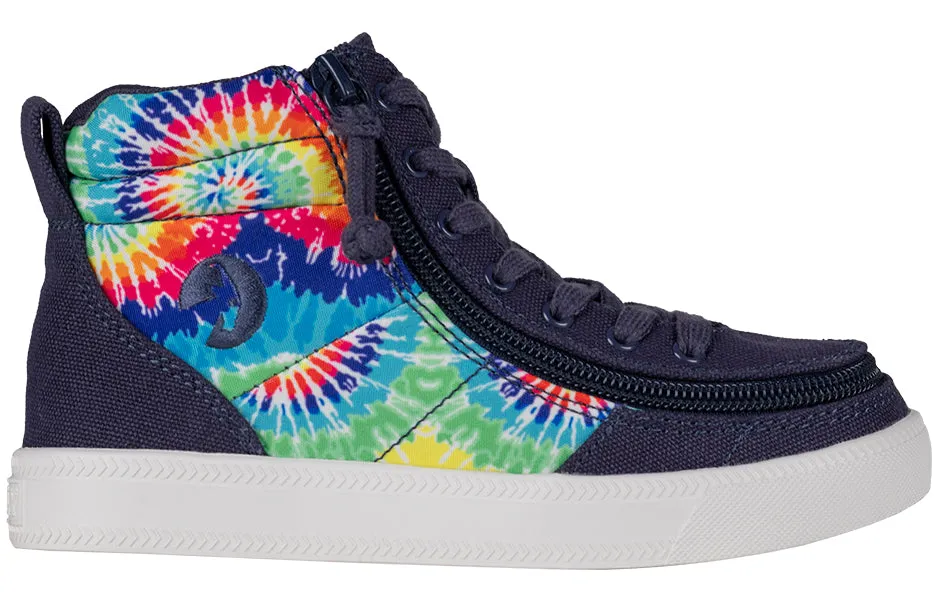 SALE - Navy Tie Dye BILLY Street High Tops