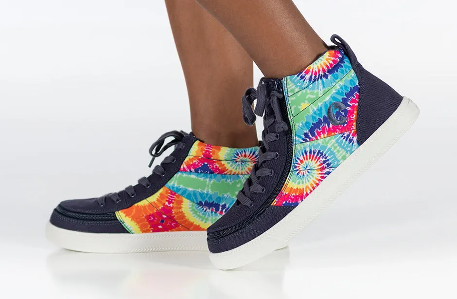 SALE - Navy Tie Dye BILLY Street High Tops