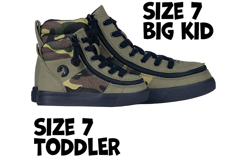 SALE - Olive Camo BILLY Street High Tops