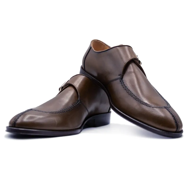 SMPL-MS-009 Calfskin Monkstrap Size 9