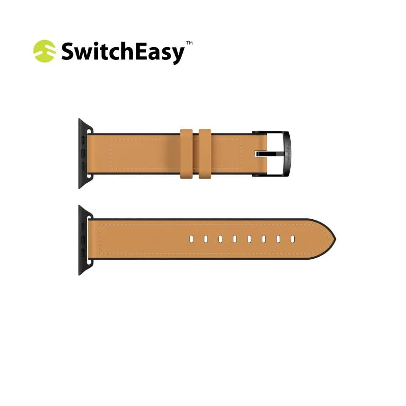 SwitchEasy Hybrid Silicone-Leather Apple Watch  Band (42/44/45/49mm)