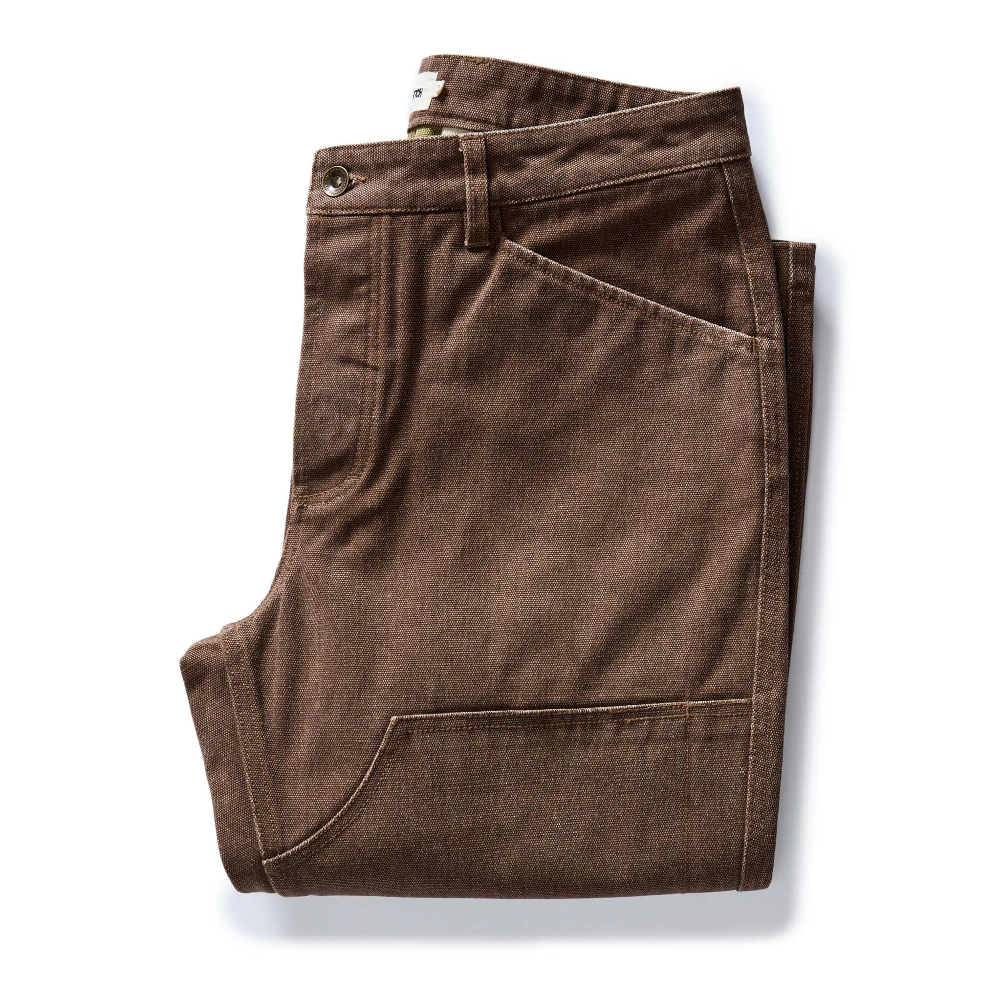 The Chore Pant in Aged Penny Chipped Canvas