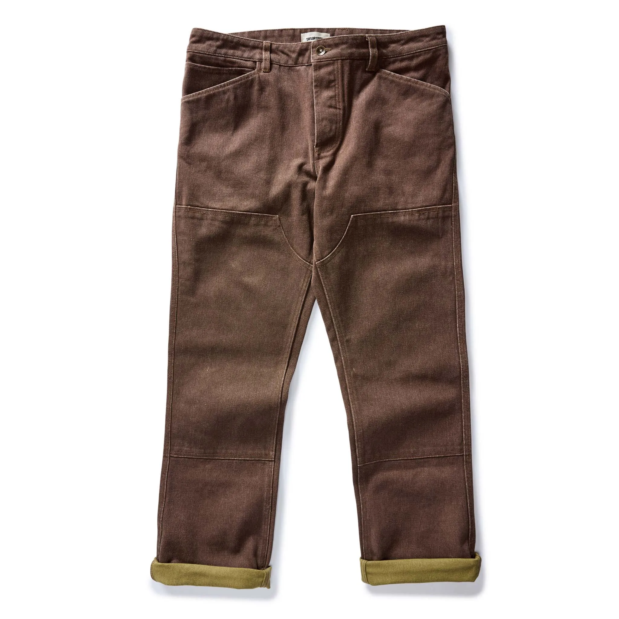 The Chore Pant in Aged Penny Chipped Canvas