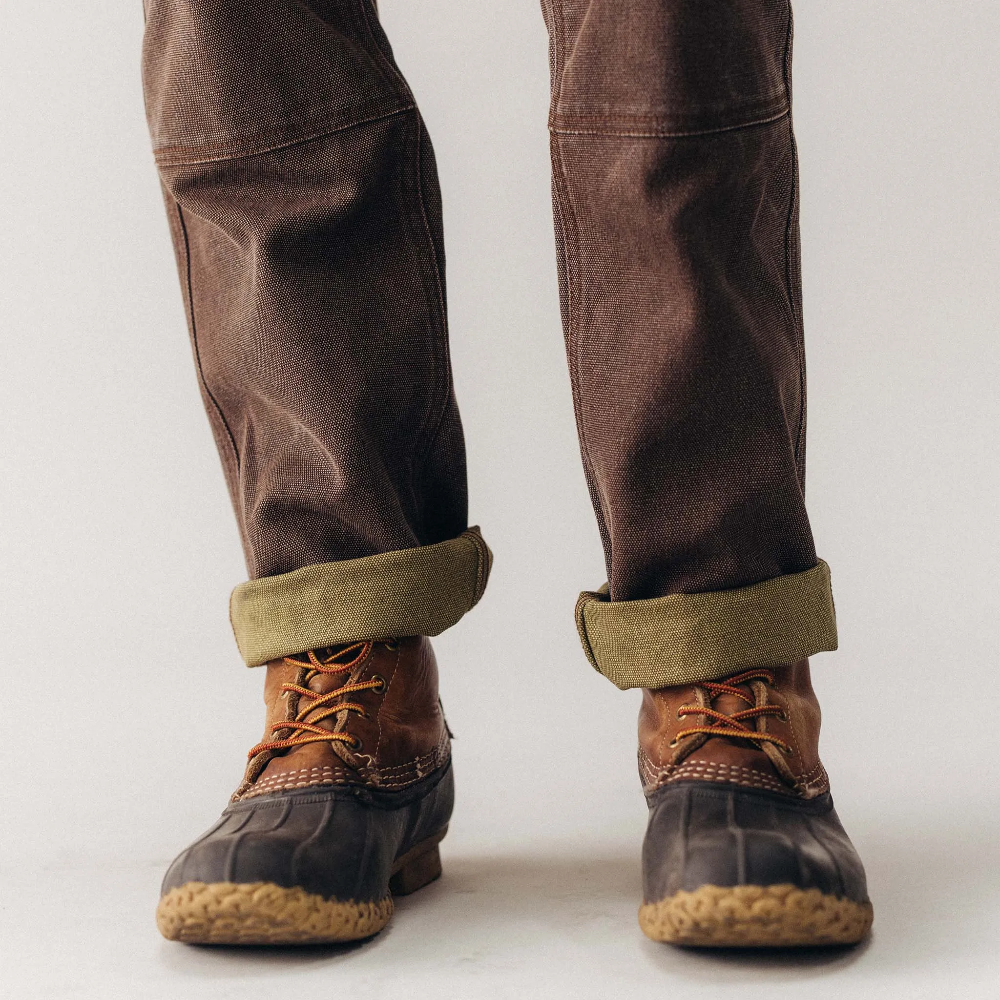 The Chore Pant in Aged Penny Chipped Canvas