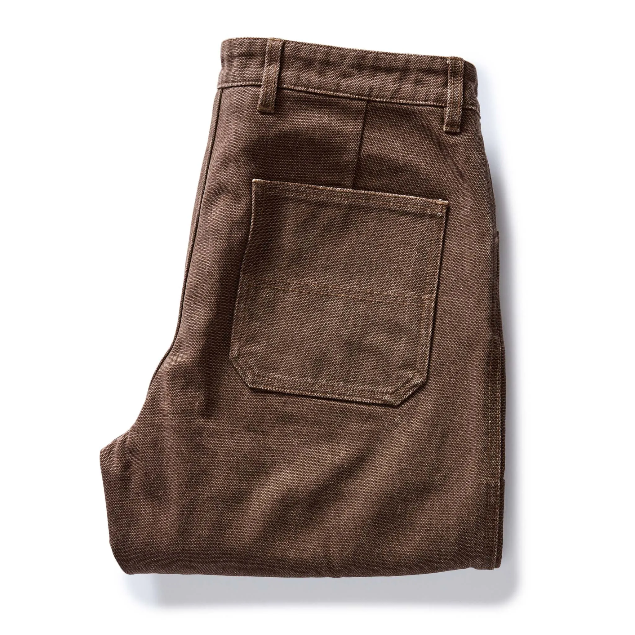 The Chore Pant in Aged Penny Chipped Canvas