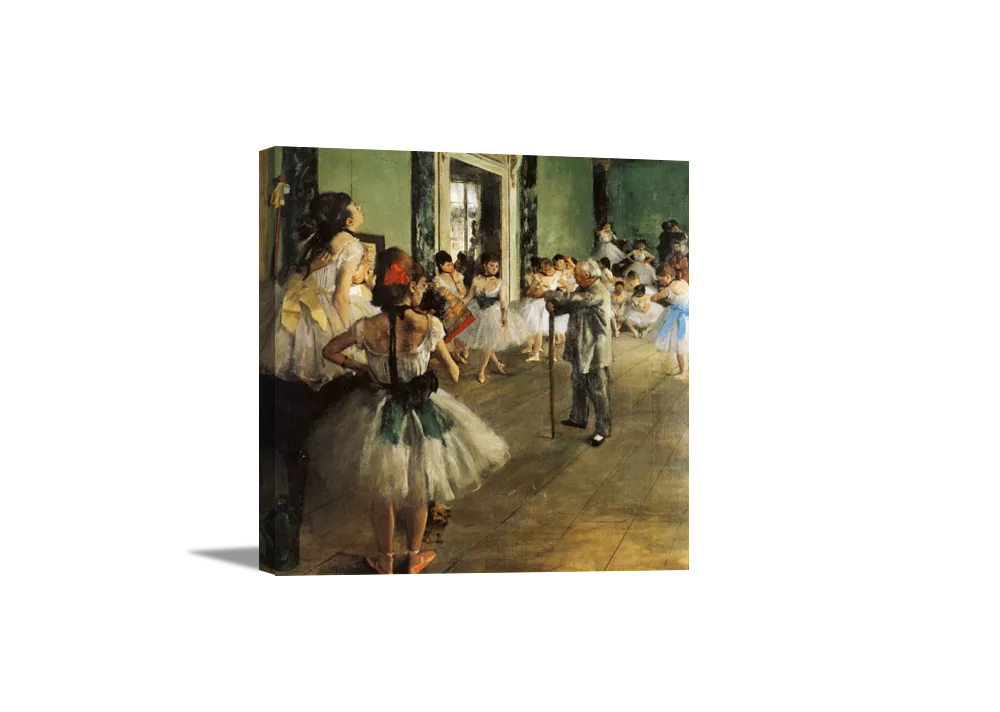 The Dancing Class | Edgar Degas Masters Classic Art in Gallery Wrapped Canvas | Various Sizes