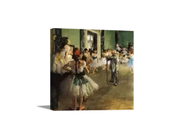 The Dancing Class | Edgar Degas Masters Classic Art in Gallery Wrapped Canvas | Various Sizes