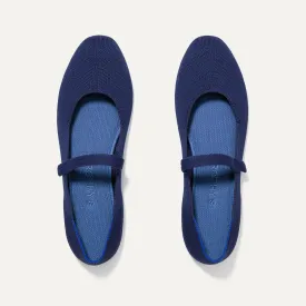 The Square Mary Jane - Deep Navy