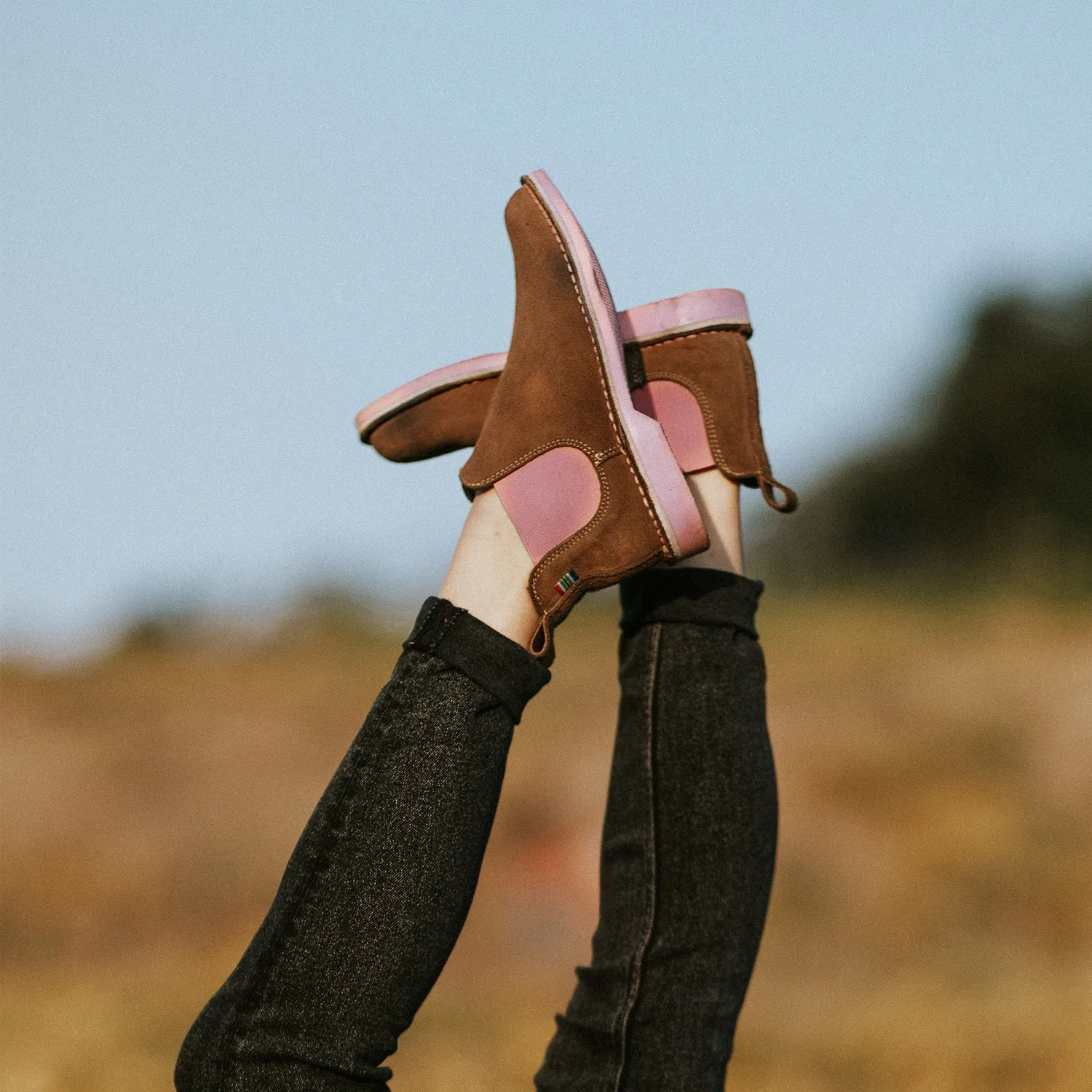 VELDSKOEN CHELSEA BOOT UHAMBO (PINK SOLE)