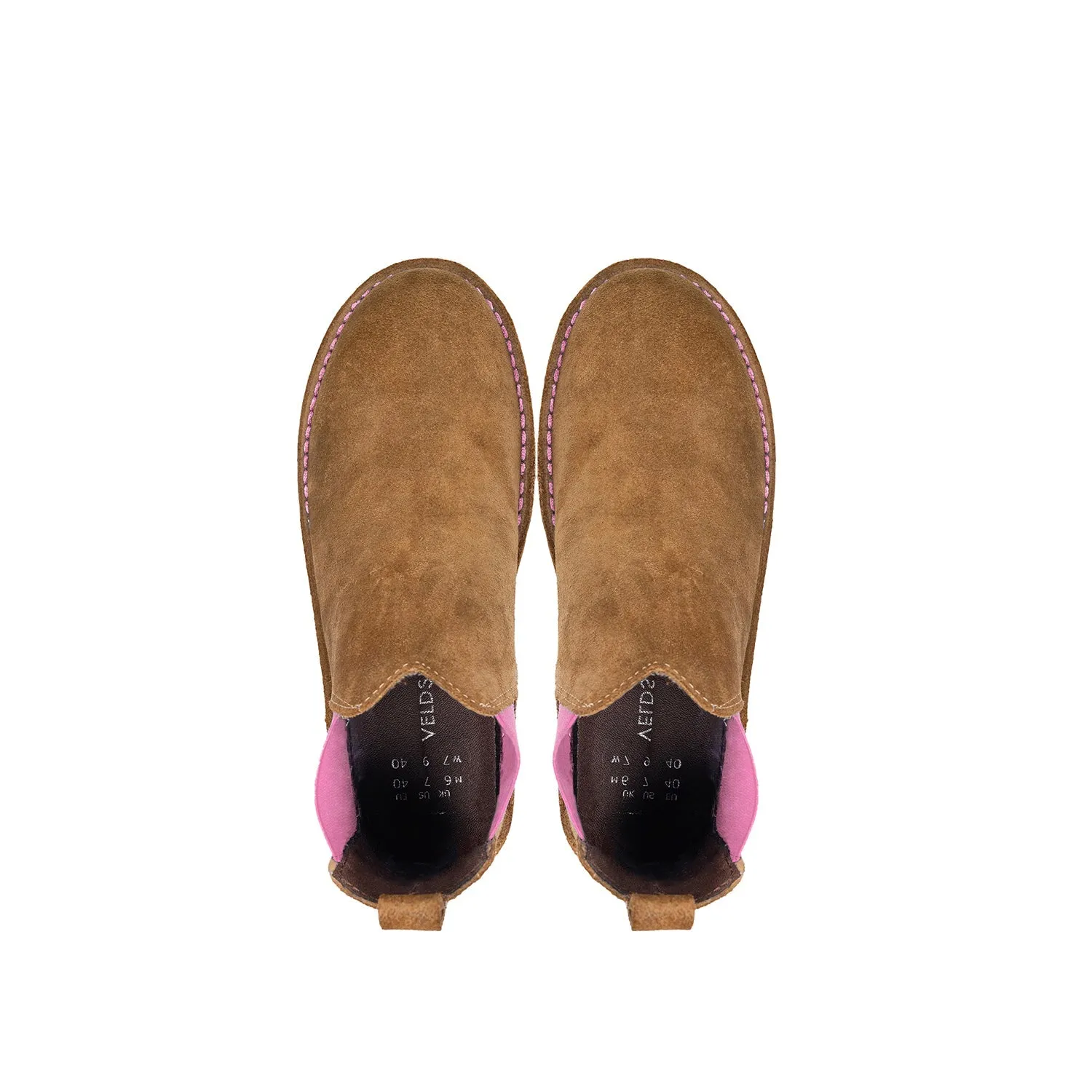 VELDSKOEN CHELSEA BOOT UHAMBO (PINK SOLE)