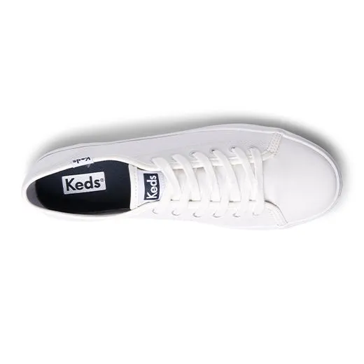 Women's Backspin Leatherette Sneaker White (WH66559)