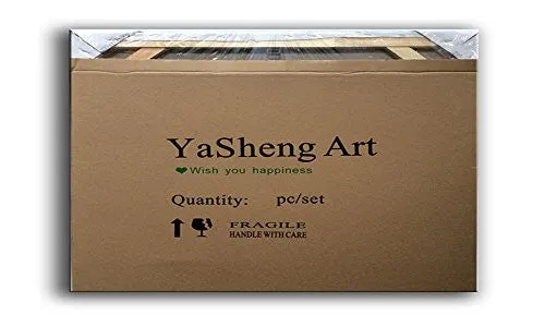 YASHENG ART - CONTEMPORARY ART BALLET GIRL DANCERS OIL PAINTING ON CANVAS TEXTURE PALETTE KNIFE HAND-PAINTED ABSTRACT PAINTING MODERN HOME INTERIOR DECOR WALL ART PICTURE READY TO HANG 20X40INCH